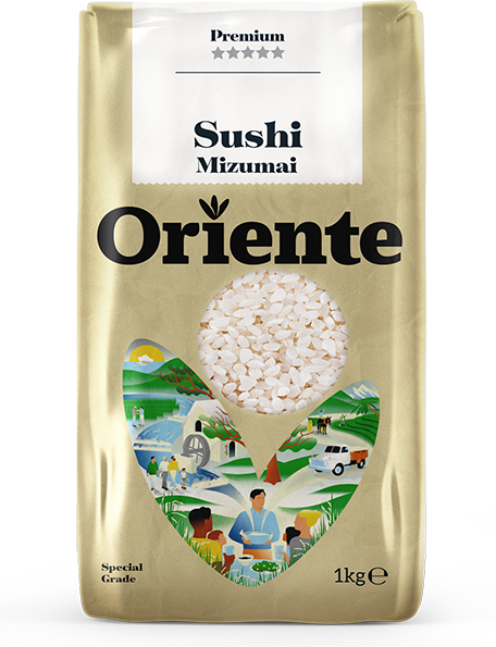 Sushi Mizumai - Um arroz especial, delicioso e perfeito para sushi. Arroz ORIENTE